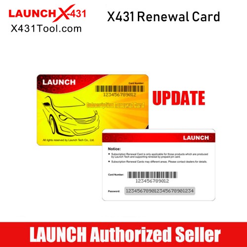 [1 Year] Launch X431 PAD VII Software Renewal Card for Commercial Heavy Duty Trucks Online Activation