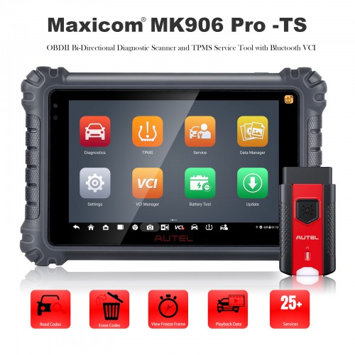 Autel MaxiCOM MK906Pro TS Diagnostic Scanner With TPMS & ECU Coding functions