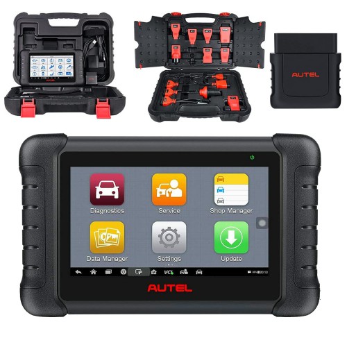 2023 Autel MaxiPRO MP808BT Pro KIT System Diagnostic Tool with Complete OBD1 Adapters Support Unlock Hidden Functions