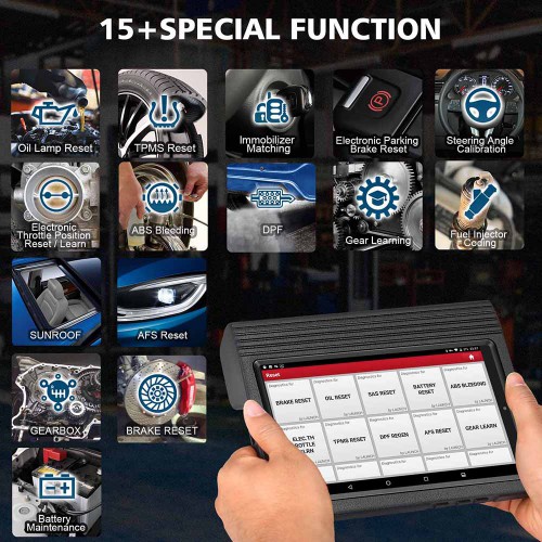 Launch X431 V V5.0 8inch Tablet Wifi/Bluetooth Full System Diagnostic Tool 2 Year Free Update Online Support 30+ Special Functions