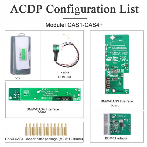 [BMW Package Module 1 2 3 7] Yanhua Mini ACDP BMW CAS1-CAS4+ FEM/BDC ISN Read Free FRM Programming