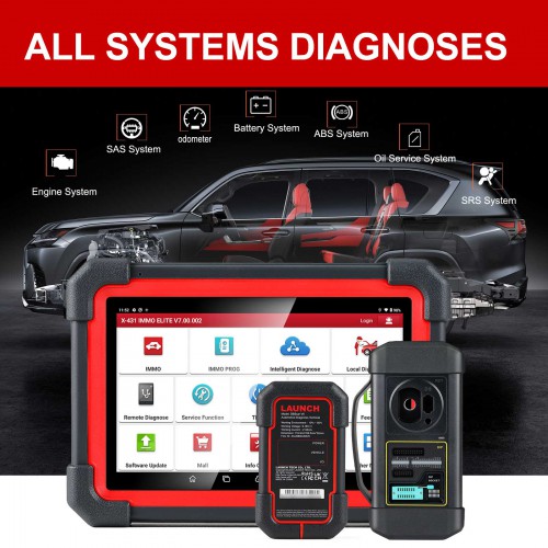 2023 LAUNCH X431 IMMO ELITE X-PROG3 Key Programmer Bi-Directional All System Diagnostic Scanner with 39 Reset Functions