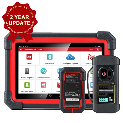 2023 LAUNCH X431 IMMO ELITE X-PROG3 Key Programmer Bi-Directional All System Diagnostic Scanner with 39 Reset Functions