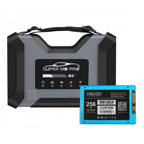 Full Package SUPER MB PRO M6+ Diagnosis Tool + V2023.09 MB Star SD Connect C4 256GB Software SSD