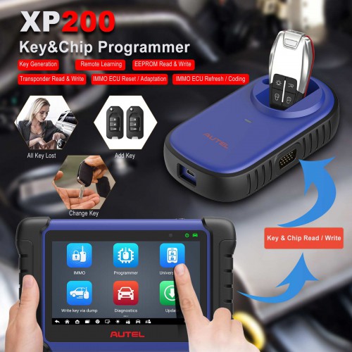 Autel MaxiIM IM508S Key Programming Tool with XP200 Programmer Send Free G-BOX2 & OTOFIX Smart Key Watch