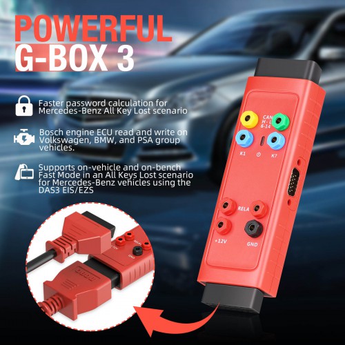 Autel MaxiIM G-BOX 3 Adapter Compatible with MAXIIM IM608, IM608PRO Engine ECU Read/Write for BOSCH MD1/MG1