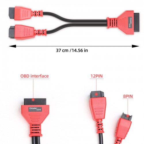 FCA 12+8 Universal Adapter Cable Adapter for AUTEL MaxiSys Elite/ MS908/ MS908P/ MS908S Pro