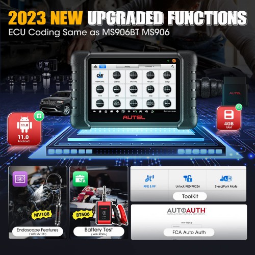 2023 Autel MaxiDAS DS808S-TS TPMS Diagnostic Tool with Complete TPMS Functions Upgraded Of Autel DS808TS/ MP808TS