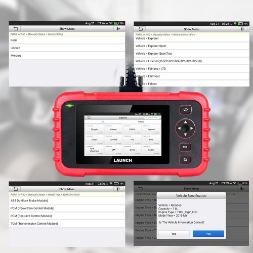 Launch CRP123X Elite 4 System Scan Tool Support SAS Calibration/Throttle Reset/Oil Reset/ABS SRS Transmission/Battery Test/Auto VIN