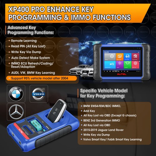 Autel MaxiIM IM508S Advanced IMMO and Key Programming Tool with XP400 PRO Same IMMO Functions as Autel IM608 II/ IM608 PRO II