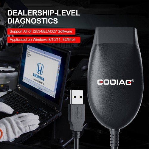 GODIAG GD101 J2534 Passthru Diagnostic Cable for IDS/ HDS/ TIS/ Forscan/ ScanMaster/ SDD/ PCM-Flash/ ELM327 Diagnose J1979 Compatible Vehicle