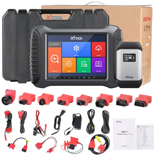 2023 XTOOL A80 Pro Master OBD2 Diagnostic tools J2534 ECU Programmer Online ECU Coding Key Fob Programmer All Systems Diagnoses