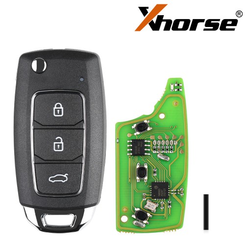 XHORSE XKHY05EN Hyundai 2017 Style Wired Remote Key Fob 3 Button for VVDI2 VVDI Key Tool 5pcs/lot