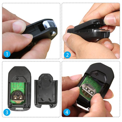 XHORSE XNHO00EN Honda Style Wireless Universal Remote Key Fob 3 Buttons 5 Pcs/lot