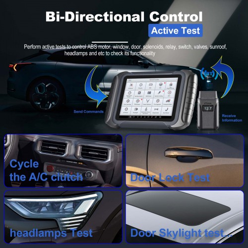 Full System XTOOL D8 BT Scanner Bi-Directional Control Functions ECU Coding Support CAN FD ECU Coding, 38+ Services