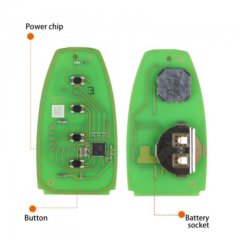 XSFO02EN 4-Button Universal Smart Key Support Mutiple Key Blank Type