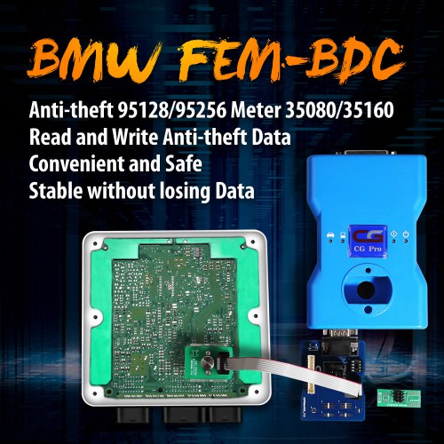 OEM BMW FEM-BDC 95128/95256 Chip Anti-theft Data Reading Adapter 8Pin Adapter