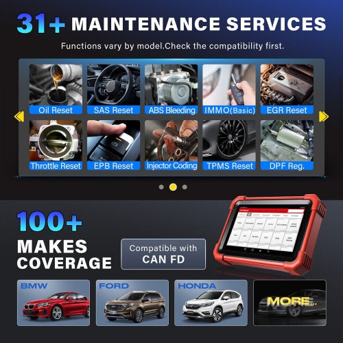 LAUNCH X431 CRP919X BT Car Bidirectional Full System Diagnostic FCA AutoAuth access Online CU Coding 31 Reset Service