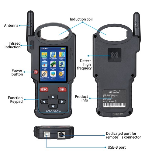 Full Featured 2023 Lonsdor KH100+ Key Remote Programmer with Toyota AKL Online Calculation 1 Year Activation