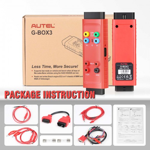 Autel MaxiIM G-BOX 3 Adapter Compatible with MAXIIM IM608, IM608PRO Engine ECU Read/Write for BOSCH MD1/MG1