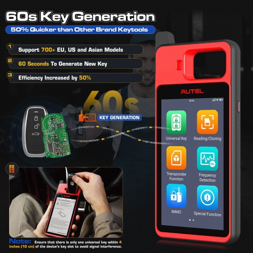 Autel MaxiIM KM100E Universal Key Generator Kit KM100 Key Tool Supports PLC V200 dongle Lifetime Free Update