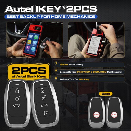 Autel MaxiIM KM100E Universal Key Generator Kit KM100 Key Tool Supports PLC V200 dongle Lifetime Free Update