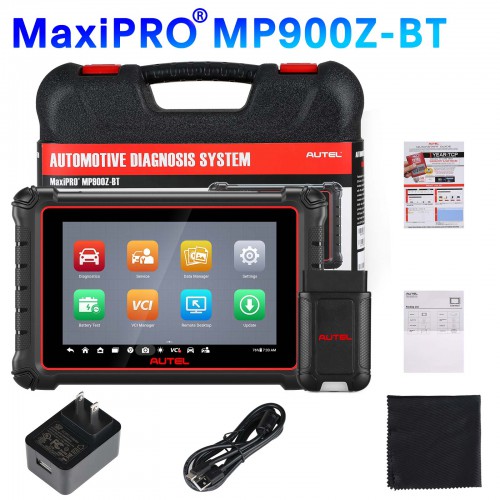 2023 Autel MaxiPro MP900Z-BT (MP900BT) Diagnostic Scanner Support Pre&Post Scan and Battery Testing Functions