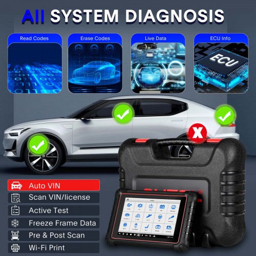 2023 Autel MaxiPro MP900Z-BT (MP900BT) Diagnostic Scanner Support Pre&Post Scan and Battery Testing Functions