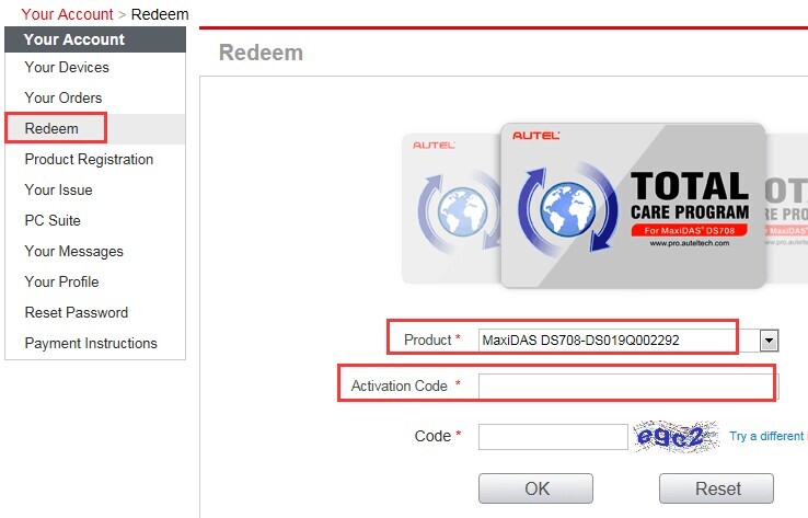 Original Autel MaxiDAS® DS708 Update Service