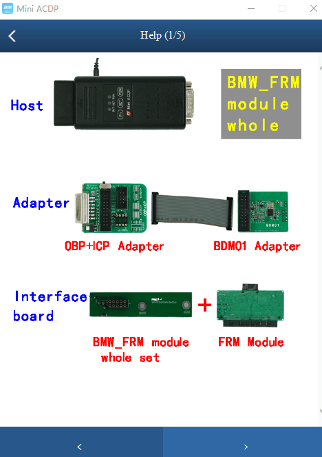 ACDP BMW FRM Module User Instruction 1