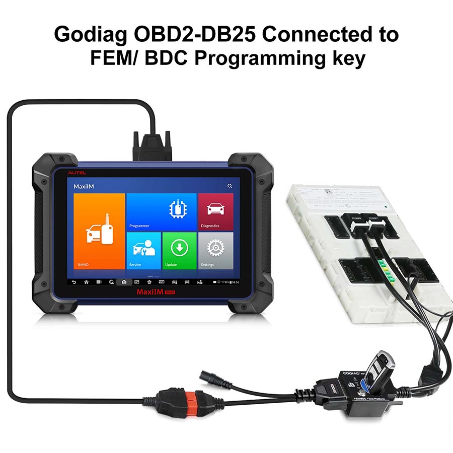 connect GODIAG Test Platform with  bmw vvdi bim tool