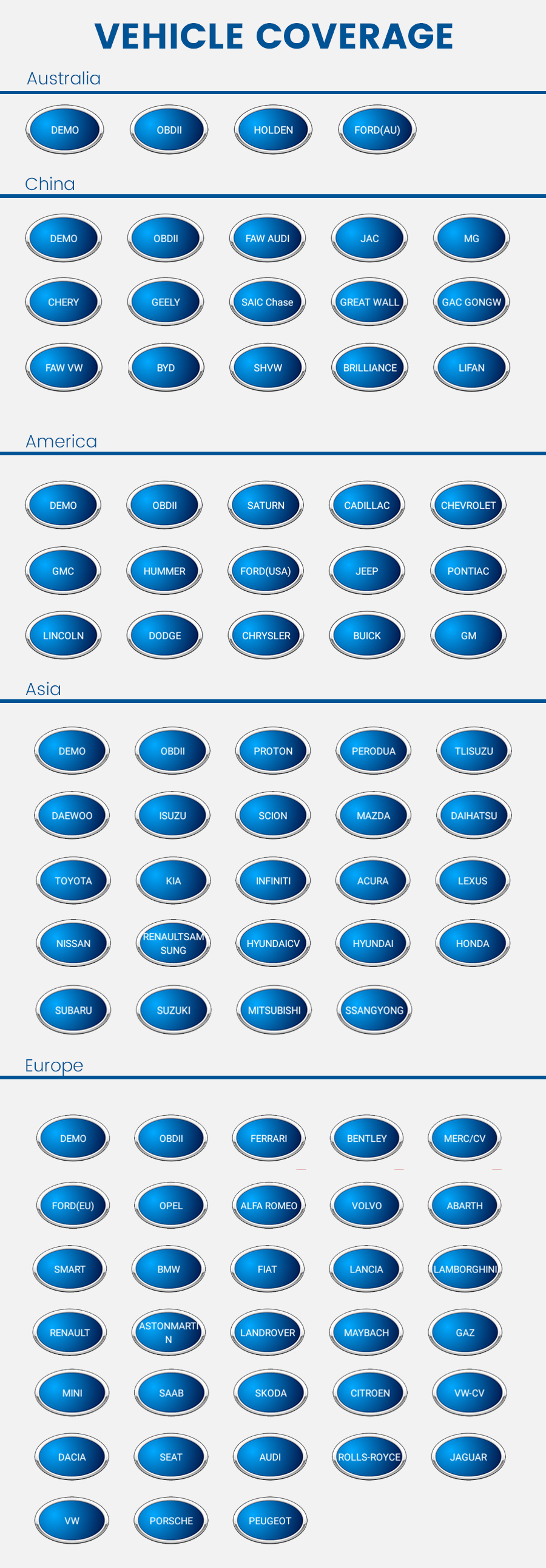 XTOOL EZ400 PRO support car list