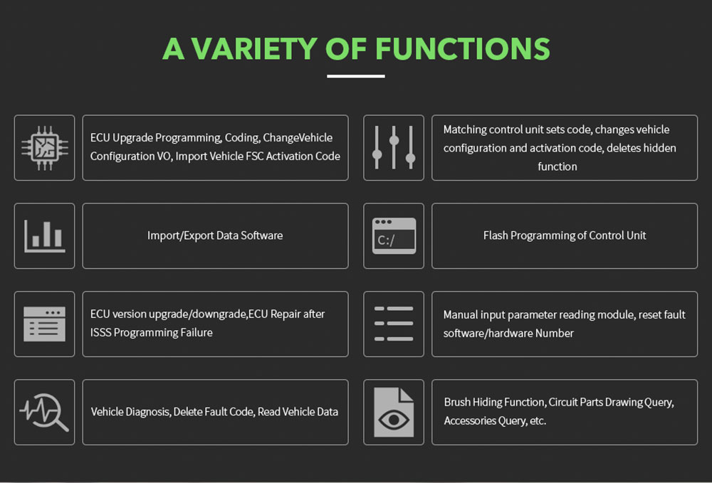 vxdiag-vcx-se-functions