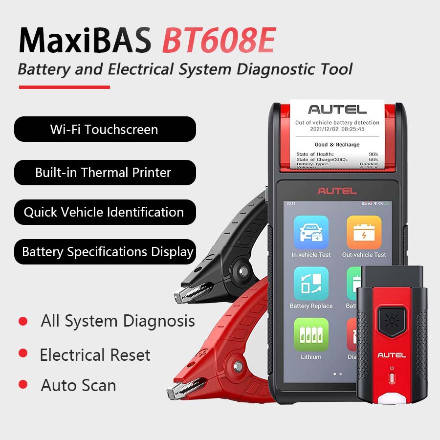  Autel MaxiBAS BT608 BT608E