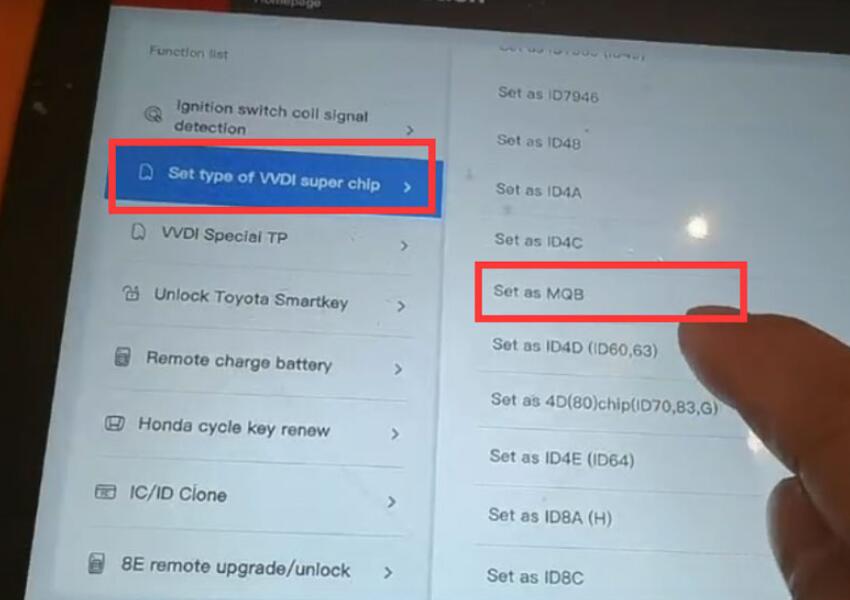 Set Xhorse Vvdi Super Chip As Mqb 2