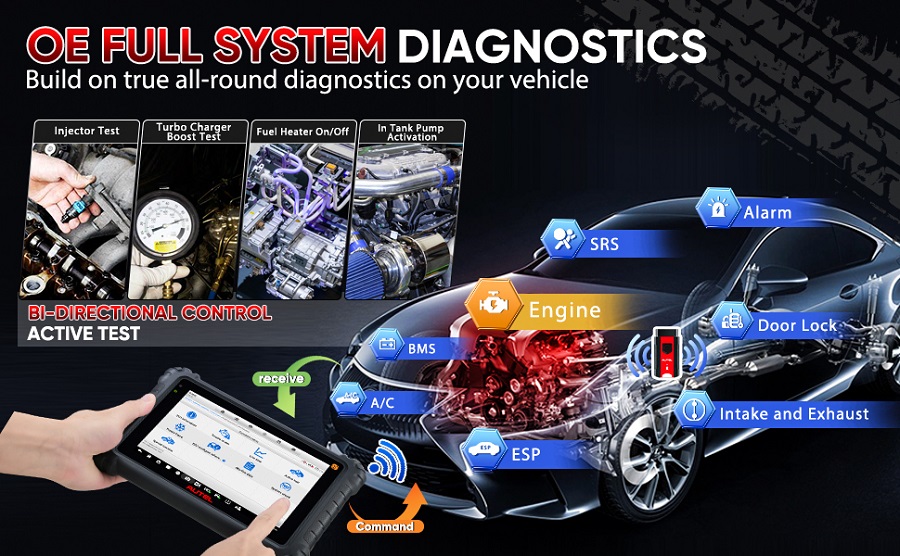  Autel MaxiCOM MK906 Pro-TS All System Diagnostics in Original Level