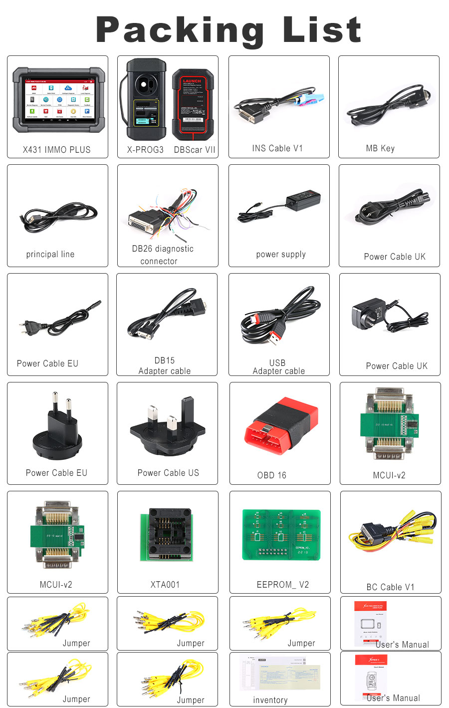 LAUNCH X431 IMMO PLUS package