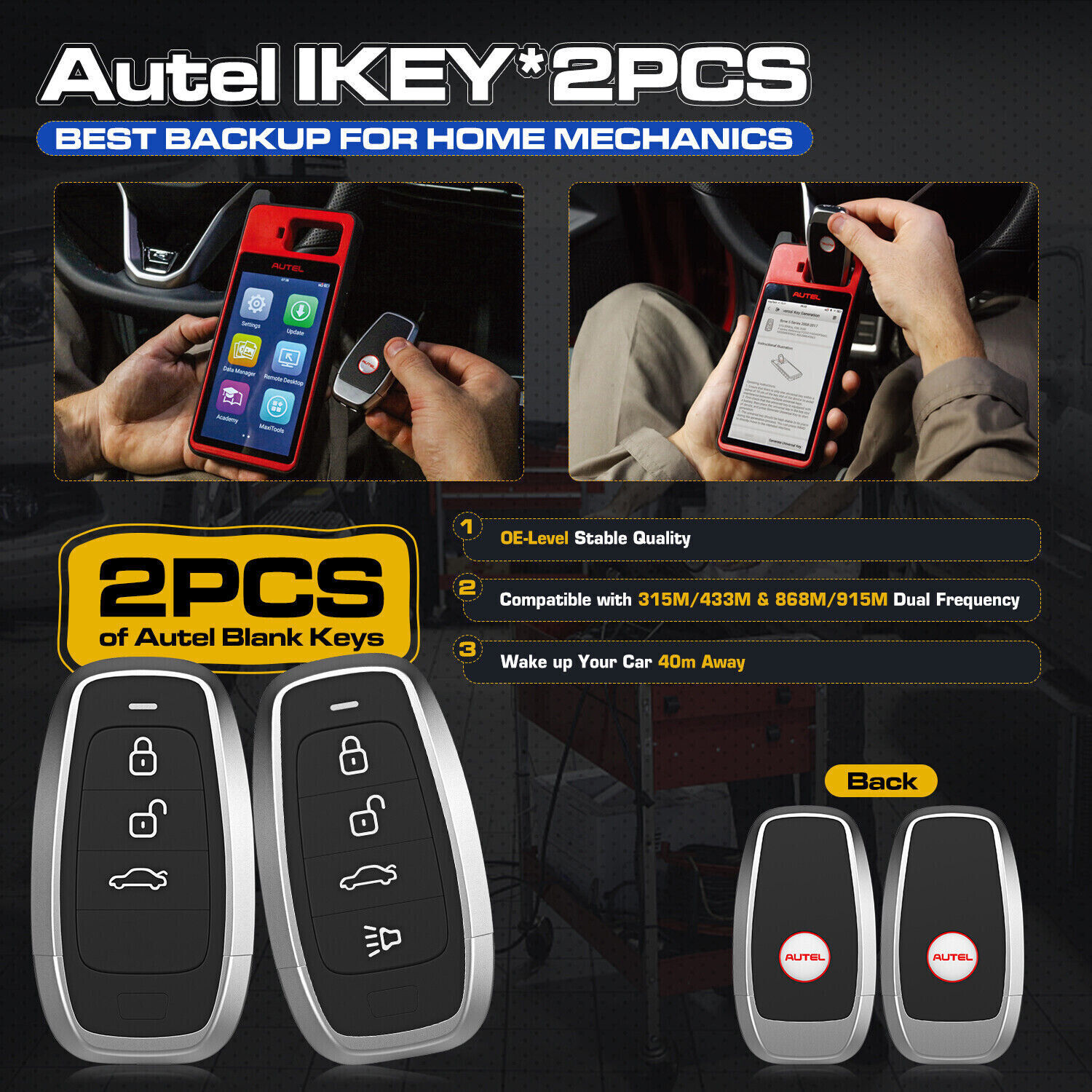 2pcs Autel Ikey