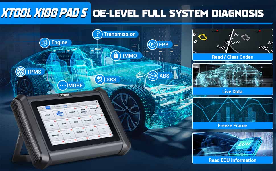  XTOOL X100 PAD Key Programmer features