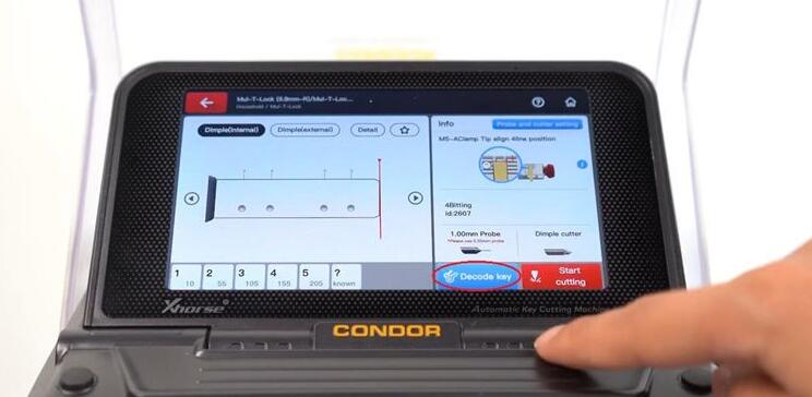 Xhorse Condor Mini Plus Ii Duplicate Mul T Lock Dimple Key Tutorial (5)